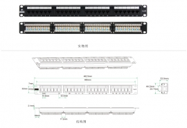六类24口非屏蔽配线架IDC PND24-UC6