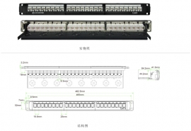 六类24口非屏蔽配线架JKA09 PNA24-UC6