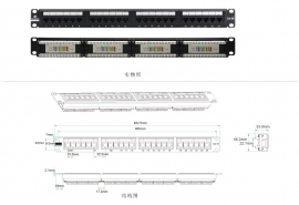 超五类24口非屏蔽配线架 PND24-UC5E