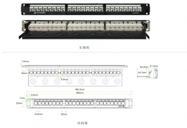 超五类24口非屏蔽配线架 PNA24-UC5E