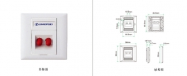 墙上型双孔ST光纤面板 OUF11-2