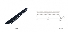 塑钢垂直理线槽 CFK02